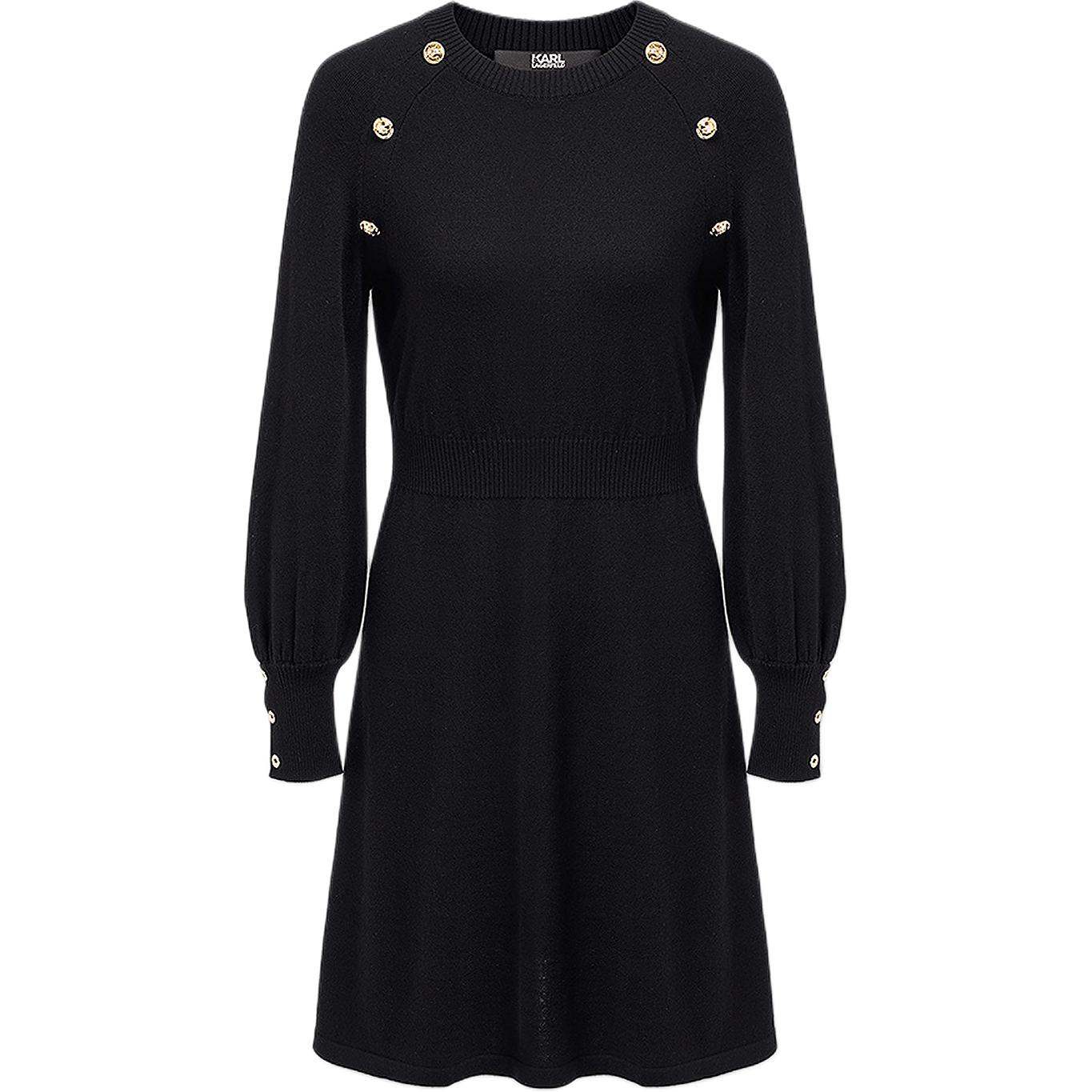 

Karl Lagerfeld FW25 платье с длинными рукавами женское KARL LAGERFELD / Karl Lagerfeld Jeans, черный