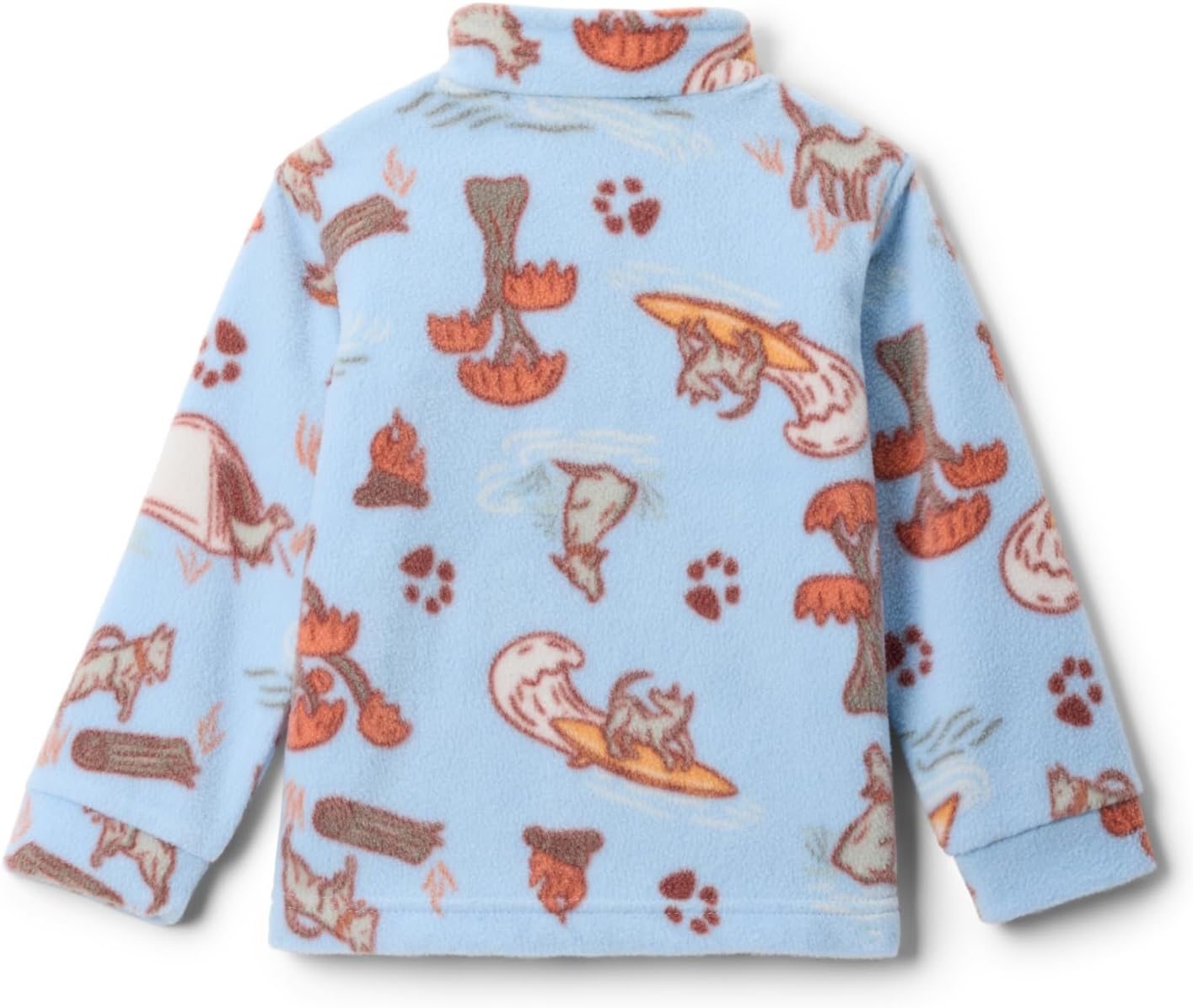 Columbia Youth Boys Zing III Fleece, Ripple Blue Trail Tails — фото 2