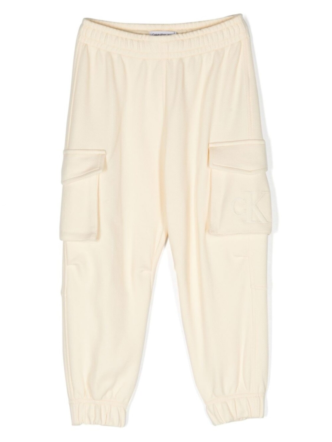 

Твиловые брюки карго Calvin Klein Kids, нейтральный цвет