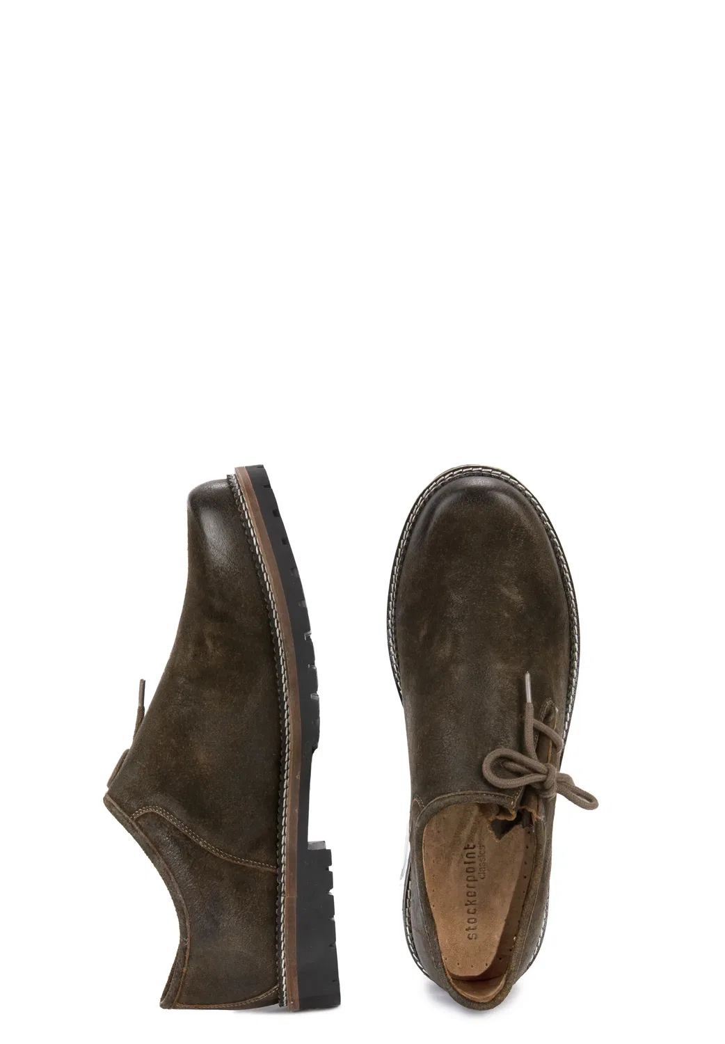 Haferlschuh Tailor из кожи, Stockerpoint, темно-коричневый винтаж — фото 3