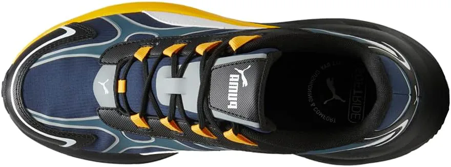 Мужские кожаные кроссовки Puma Hypnotic, темно-синий/белый/серый — фото 4