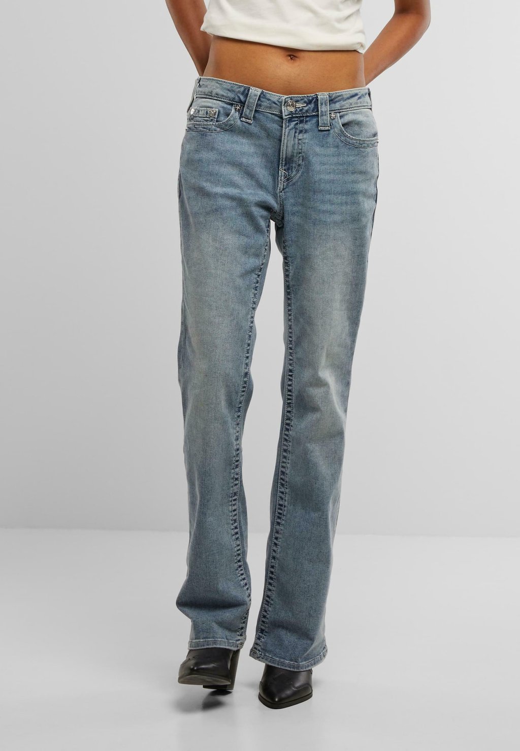 

Расклешенные джинсы True Religion, синий