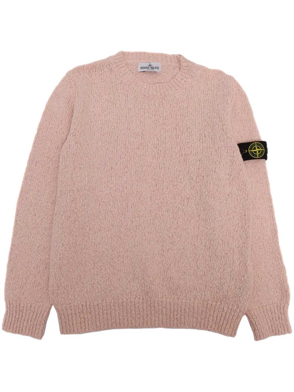 

Свитер с круглым вырезом Stone Island, розовый