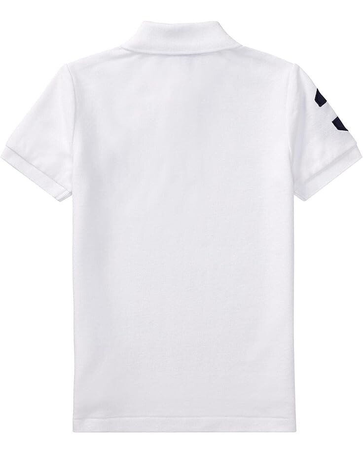 Поло Polo Ralph Lauren Kids Big Pony Cotton Mesh Polo Shirt, белый — фото 2