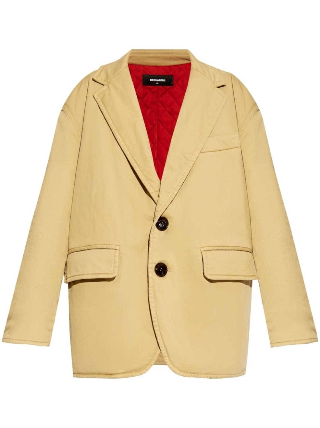 

Dsquared2 хлопковый однобортный пиджак, желтый