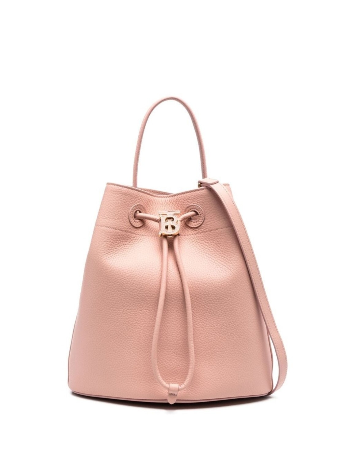 

Сумка-ведро Burberry из зернистой кожи, розовый