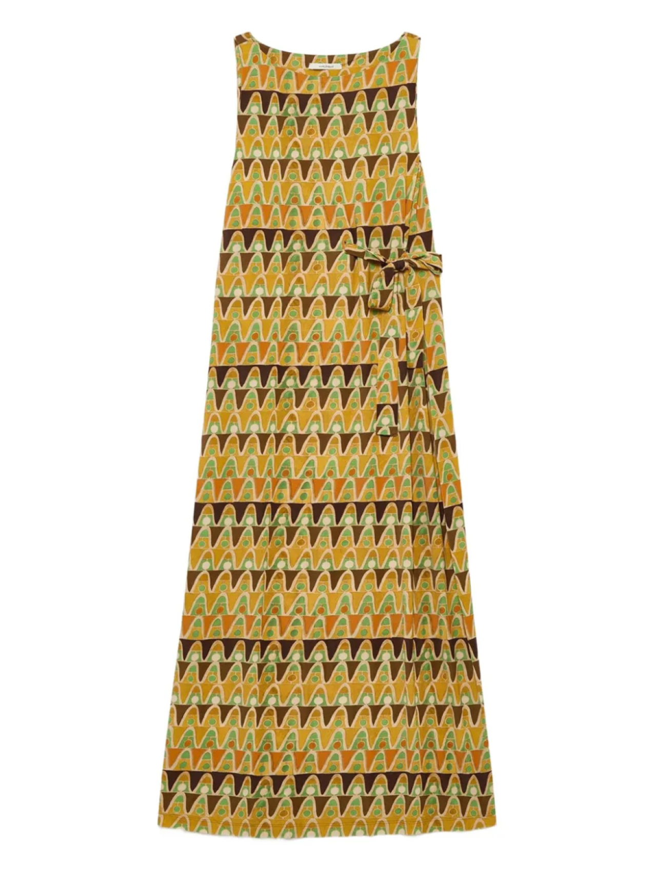 

Платье без рукавов MALIPARMI макси с геометрическим принтом, желтый
