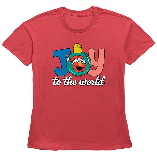 

Футболка с принтом Elmo Joy to the World Sesame Street Pbs Kids