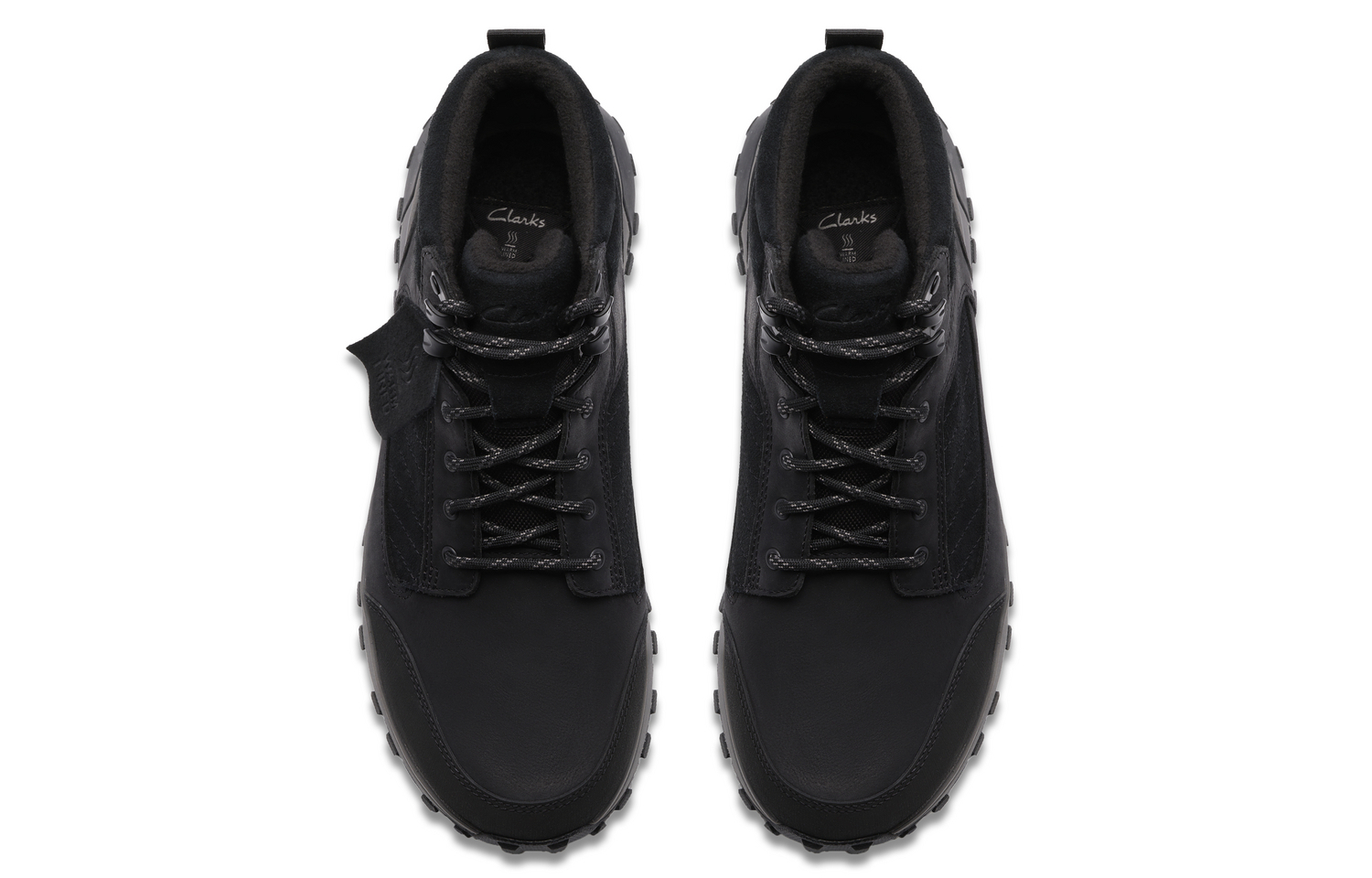 Clarks Мужские повседневные кроссовки High top черные — фото 4