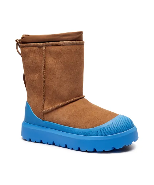 

Классические короткие зимние ботинки из гибридной кожи Ugg, коричневый