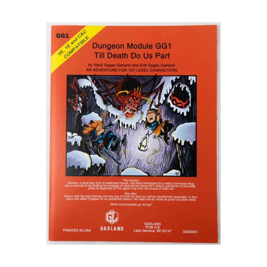 

Модуль Dungeon Module GG1 - Till Death Do Us Part, Role Playing Games (Gaxland)