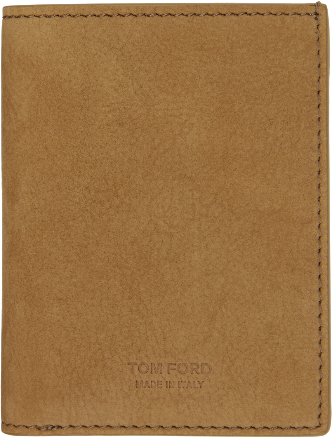 

Держатель для карточек T Line из загорелого нубука TOM FORD