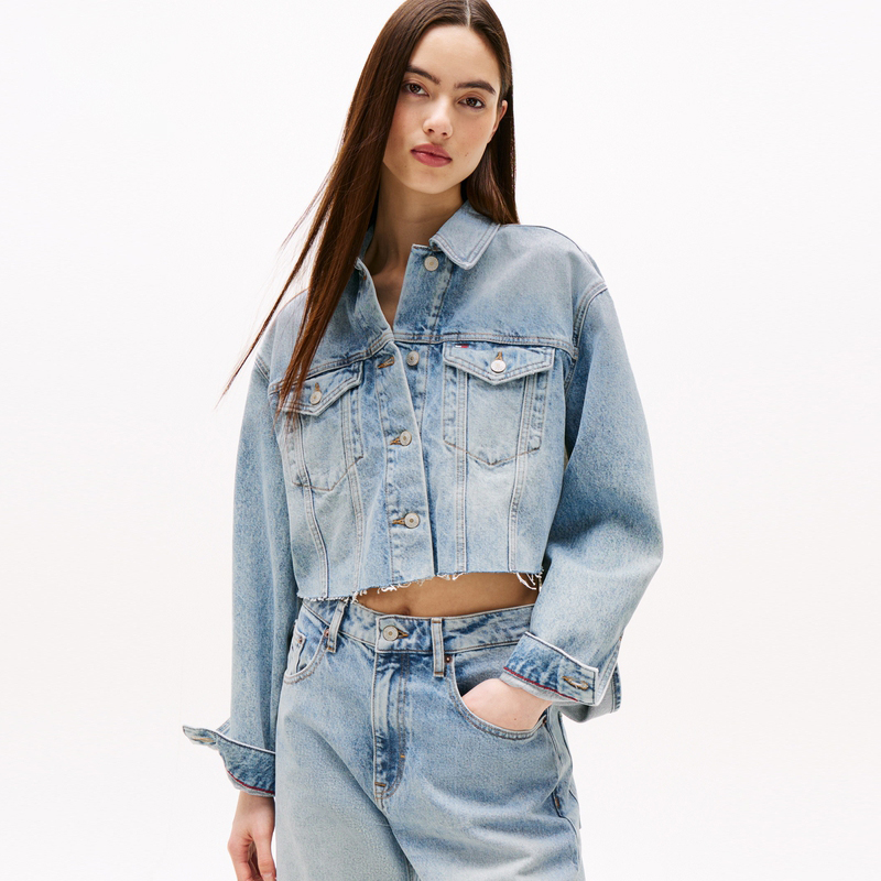 Tommy Hilfiger Джинсовая куртка женская, Denim Blue 1A5 — фото 3