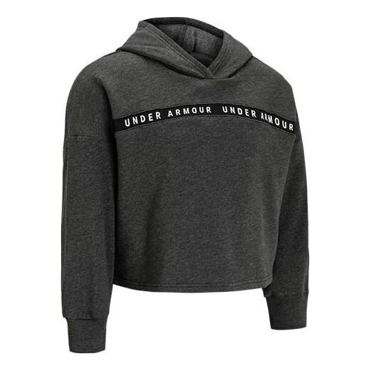 

Толстовка taped hoodie 'black' Under Armour, черный