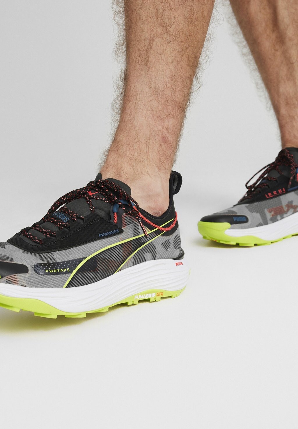 

Кроссовки для бега по пересеченной местности Voyage Nitro 3 Puma, цвет black/lime pow/active red