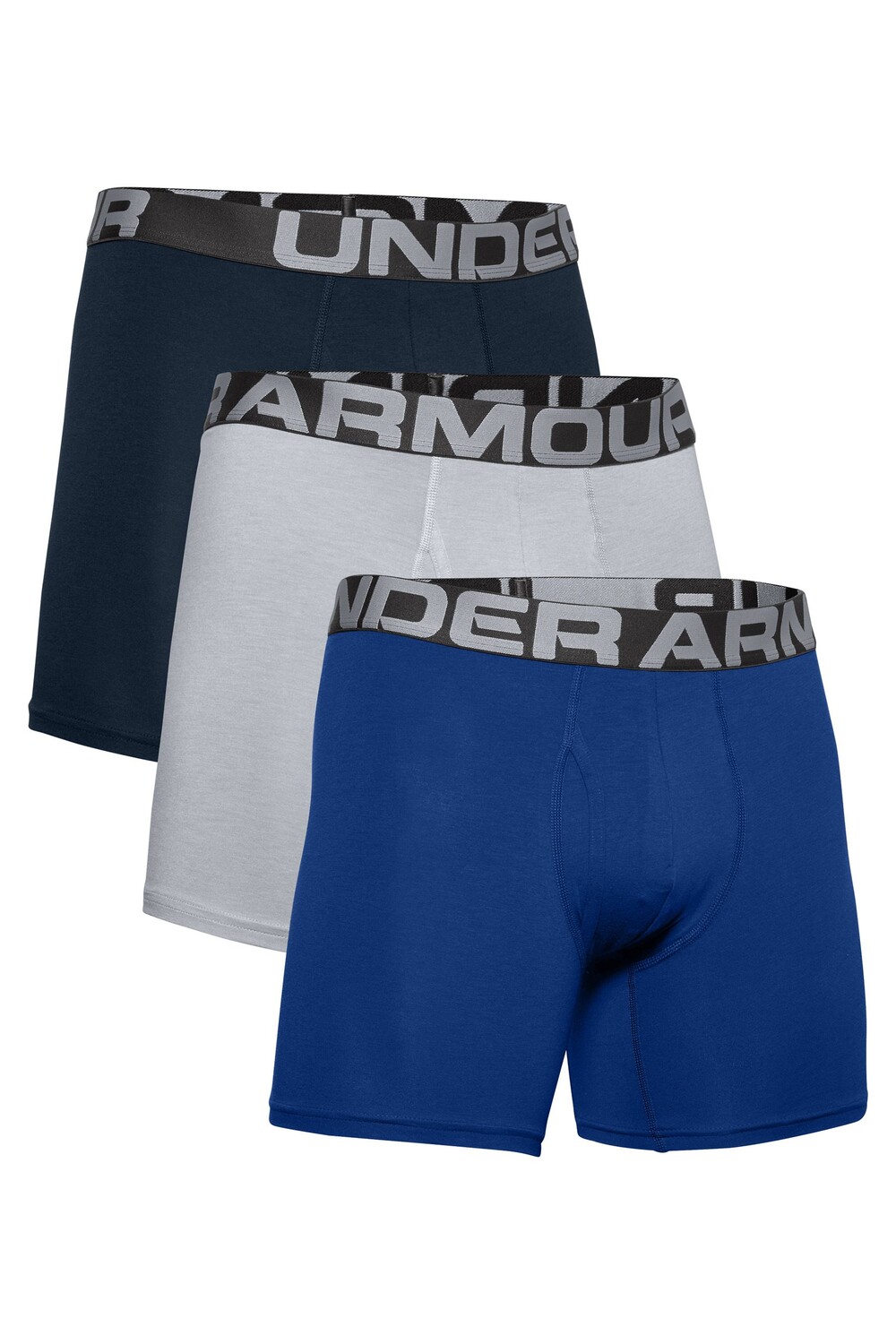 

Три пары боксеров Charged Under Armour, синий