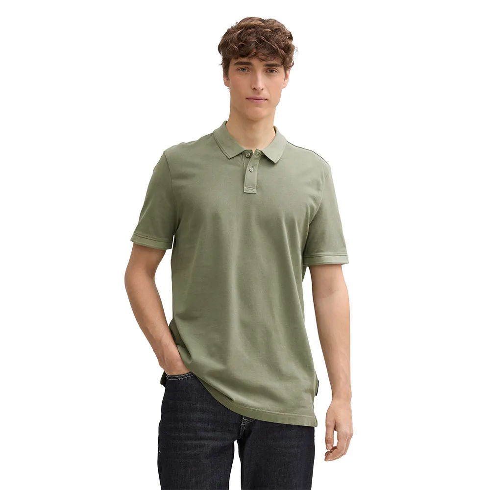 

Поло с коротким рукавом Tom Tailor Overdyed, зеленый