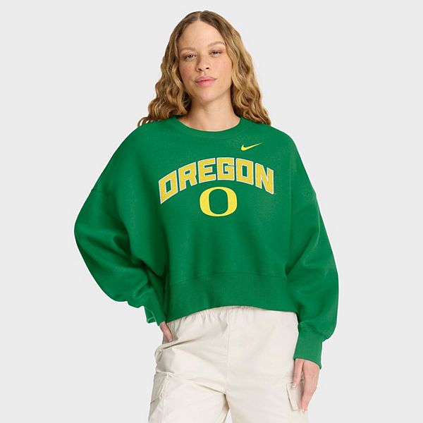 

Женский оверсайз свитшот oregon ducks phoenix arch зеленый Nike