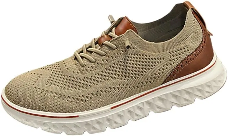 Мужские повседневные туфли из дышащей сетки Loafers, хаки Clolinde