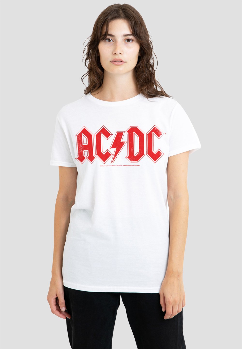 

Футболка с принтом ACDC LOGO RAGLAN Cotton Soul, белый