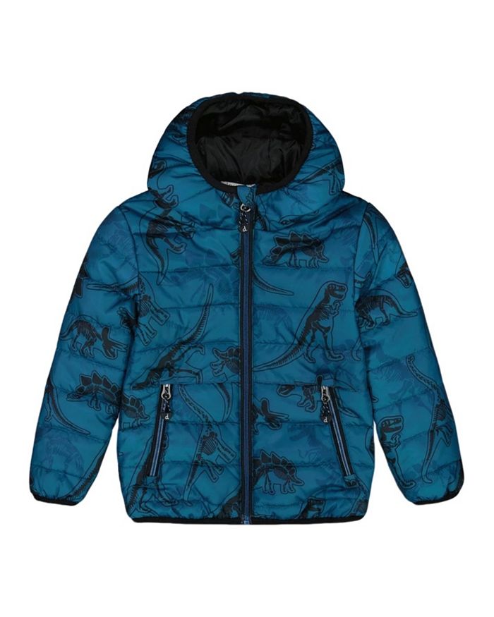 

Детская утеплённая куртка с принтом для мальчиков - Little Kid Deux par Deux, синий