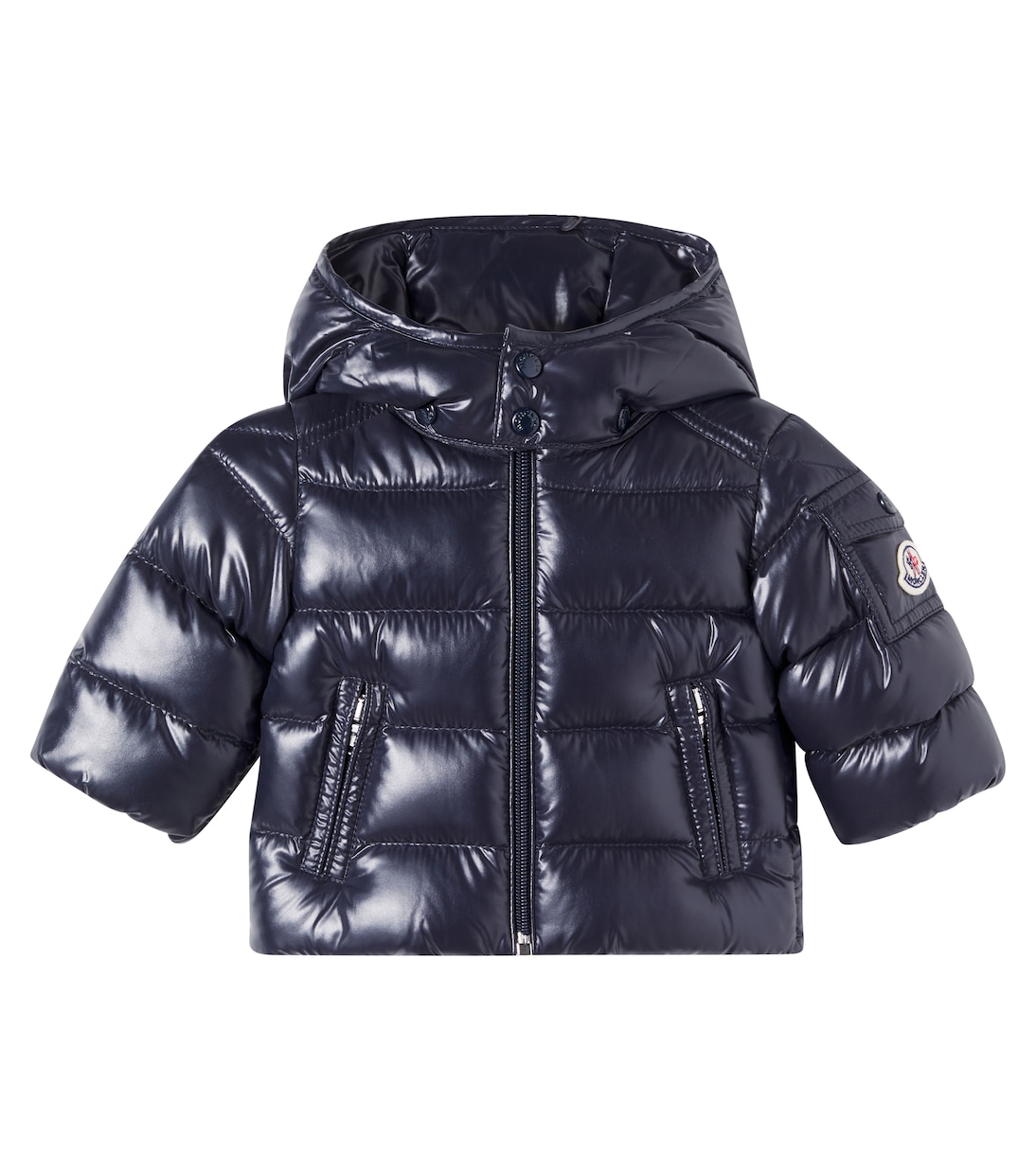 

Детская пуховая куртка Baby Maya Moncler Enfant, темно-синий
