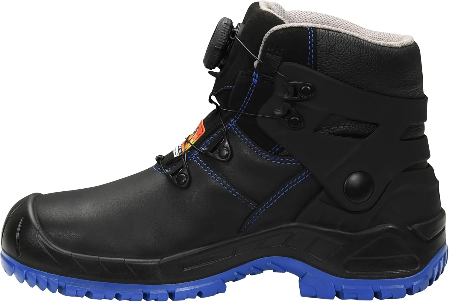 Ботинки ELTEN Sicherheitsschuhe Renzo Biomex GTX BOA Blue Mid ESD S3, Damen und Herren, Leder, Stahlkappe, robust — фото 3