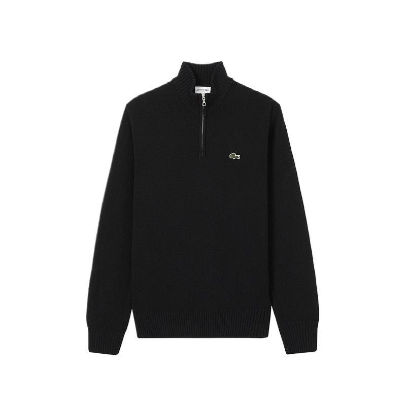 Полузастегивающийся свитер с высоким воротником LACOSTE, серый — фото 2
