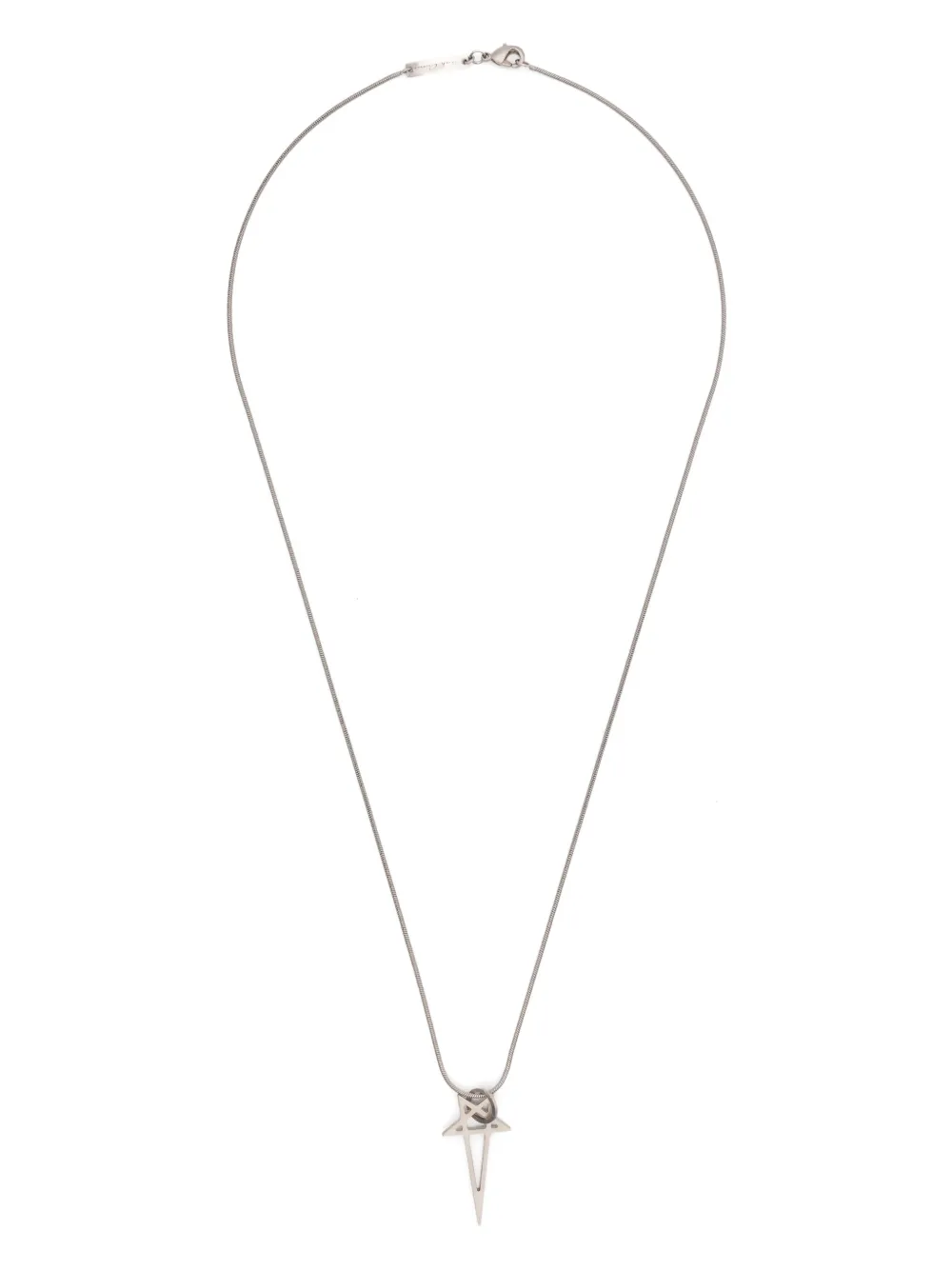 

Колье Pentagram Rick Owens, серебяный