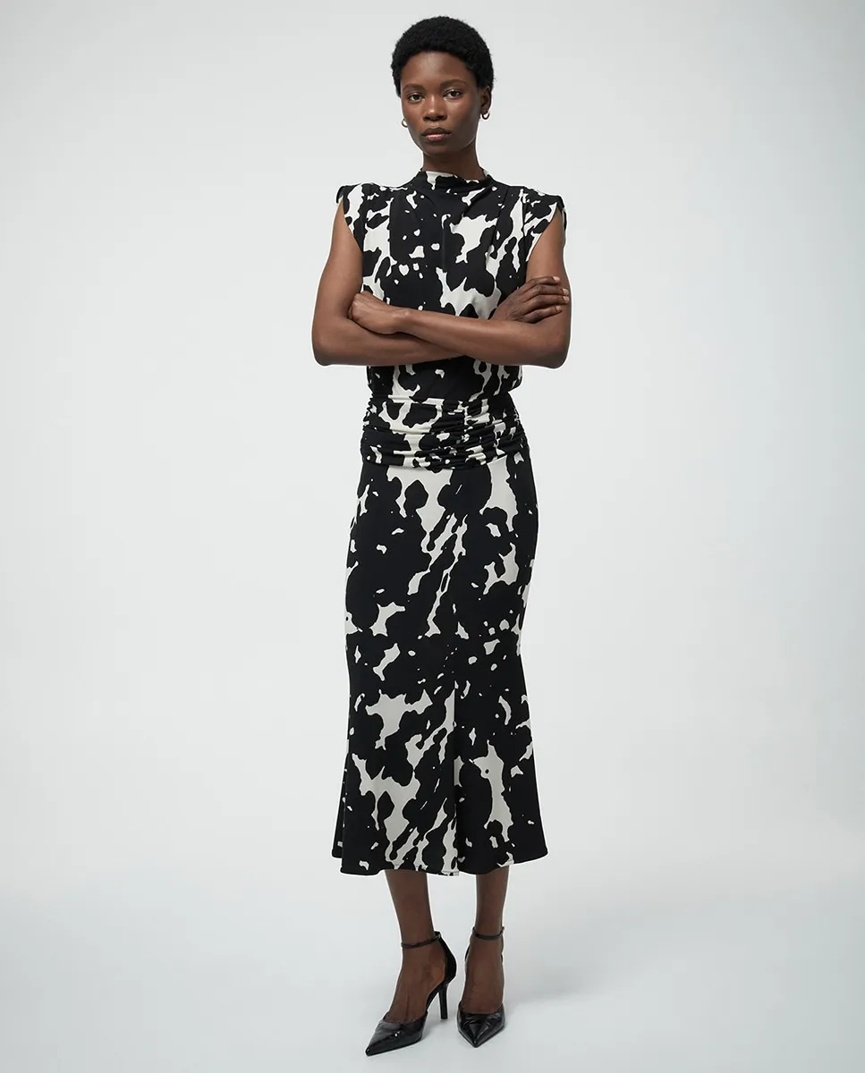 

Юбка с двухцветным принтом Sfera