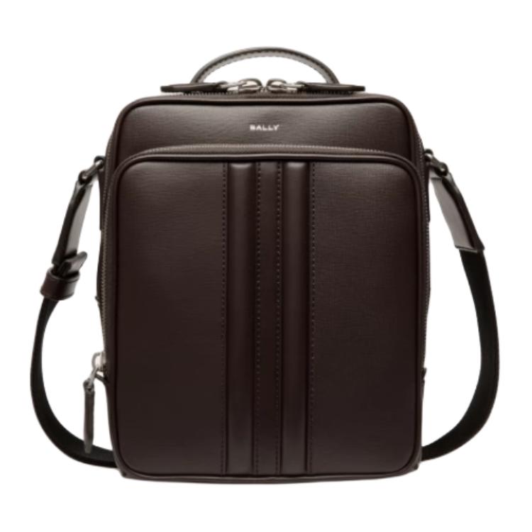 

BALLY Кожаная мужская сумка через плечо Эбони