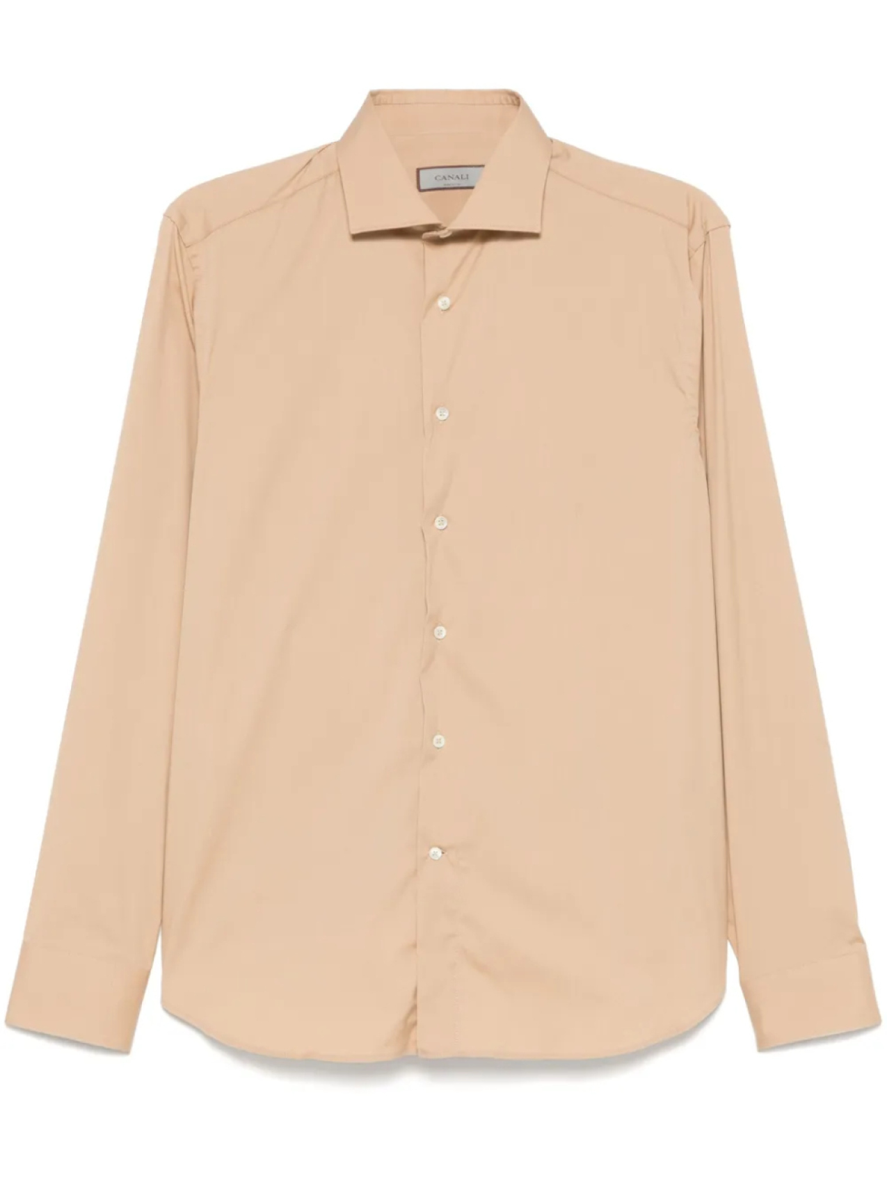 

Canali поплиновая рубашка, коричневый
