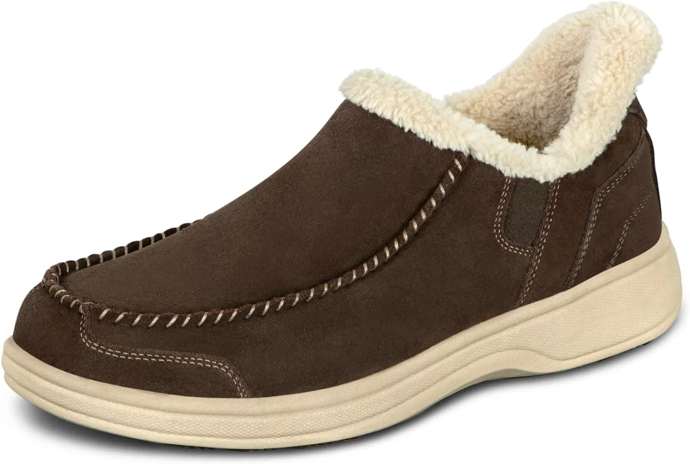 Мужские ортопедические тапочки Orthofeet Hands-Free из нубука Vito, Loden