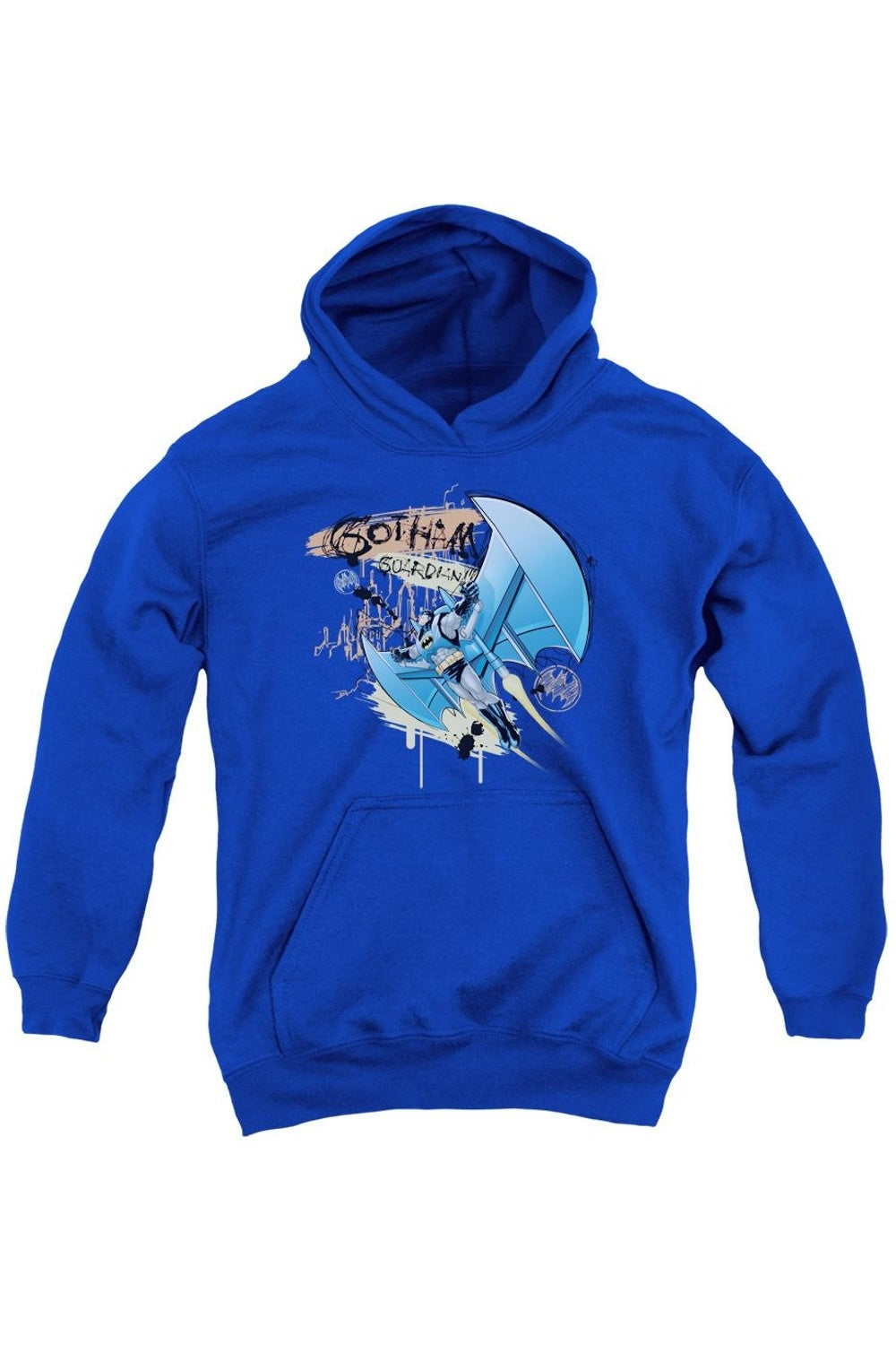 

Батмен Найт Флайт молодежная толстовка с капюшоном Gildan, синий