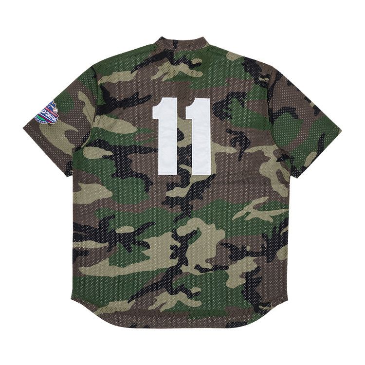Топ Supreme S Logo Baseball Henley, Woodland Camo — фото 2
