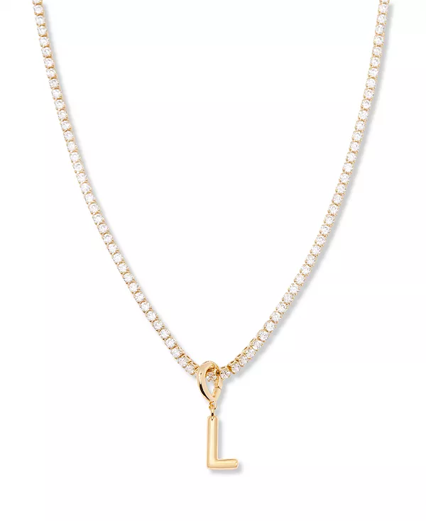 

Позолоченное мини-колье-теннисная цепочка с инициалами Изабеллы Brook & York, gold-l