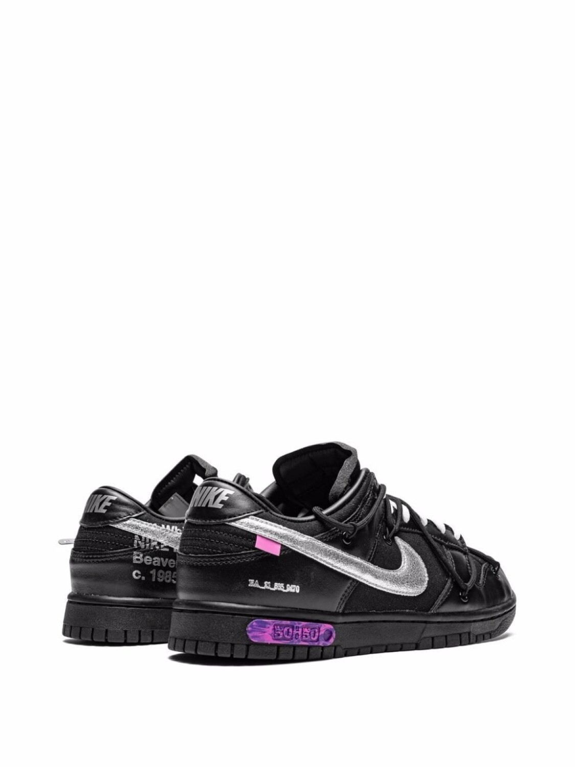 Кроссовки Dunk Low из коллаборации с Off-White Nike X Off-White, черный — фото 3