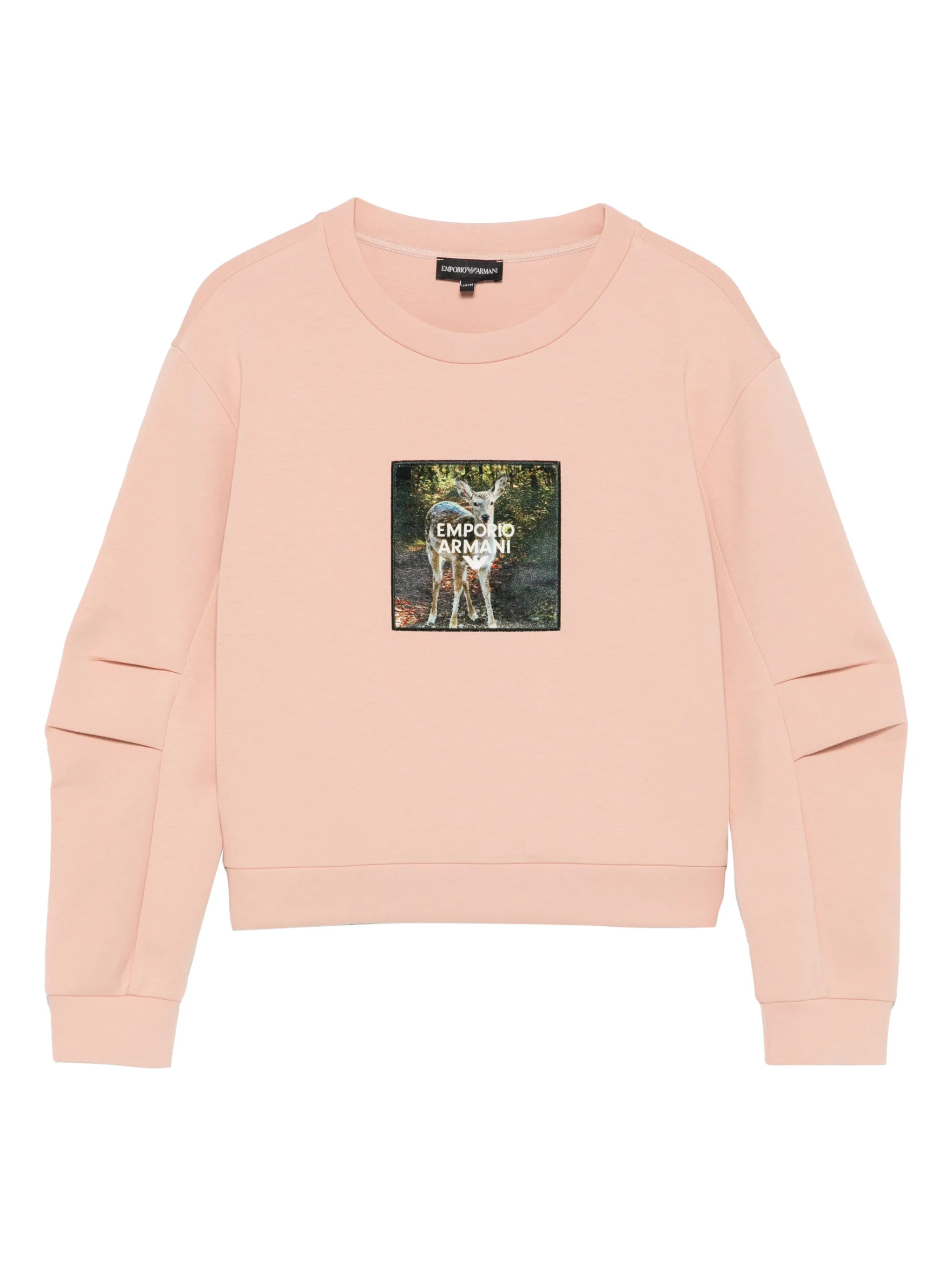 

Толстовка с круглым вырезом Emporio Armani Kids, розовый