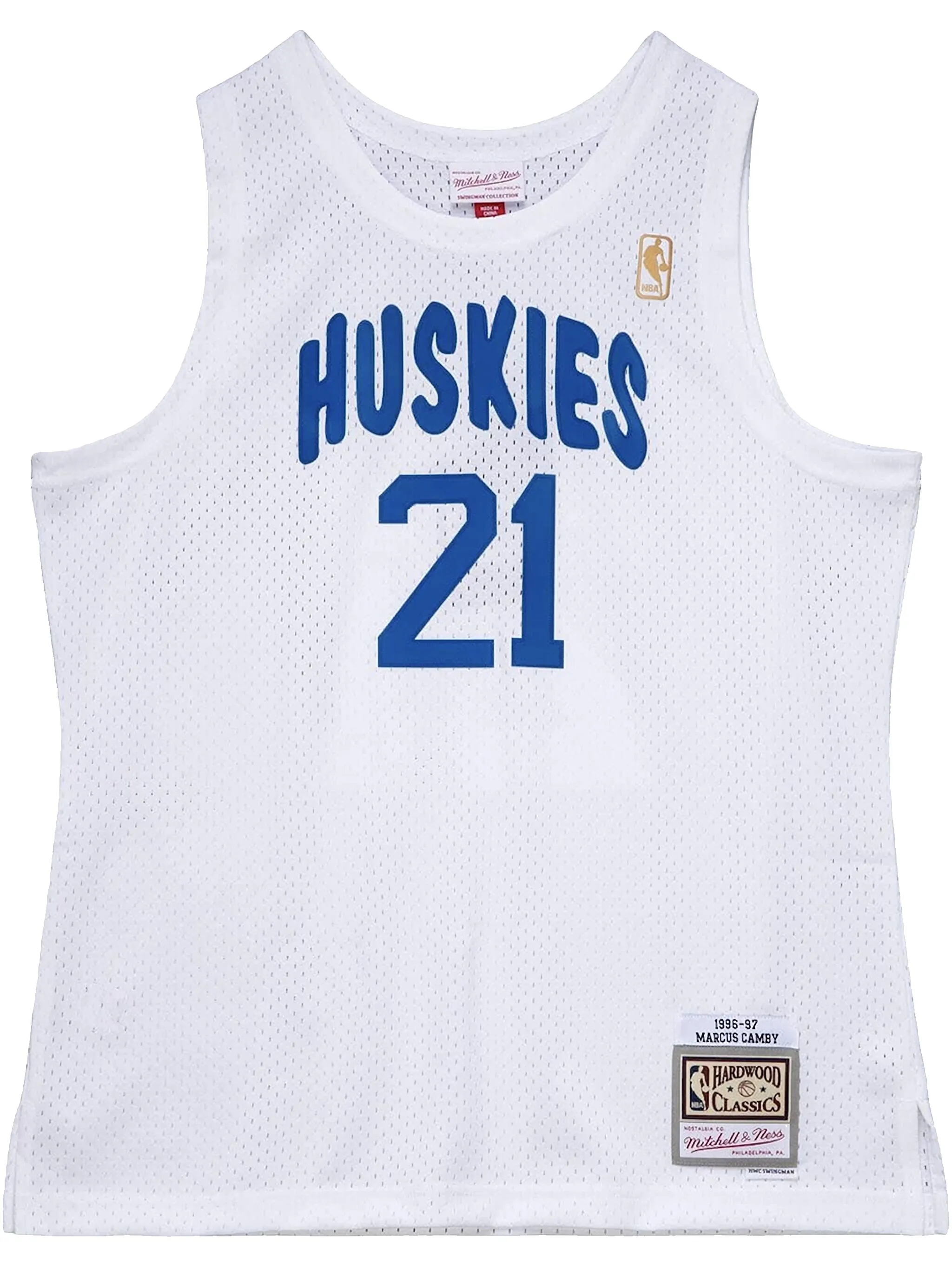 

Топ NBA Swingman Raptors 1996 Marcus Camby Mitchell & Ness, белый