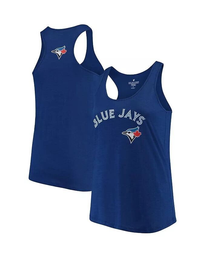 

Женская майка-борцовка Royal Toronto Blue Jays Plus Size Swing for the Fences Soft As A Grape
