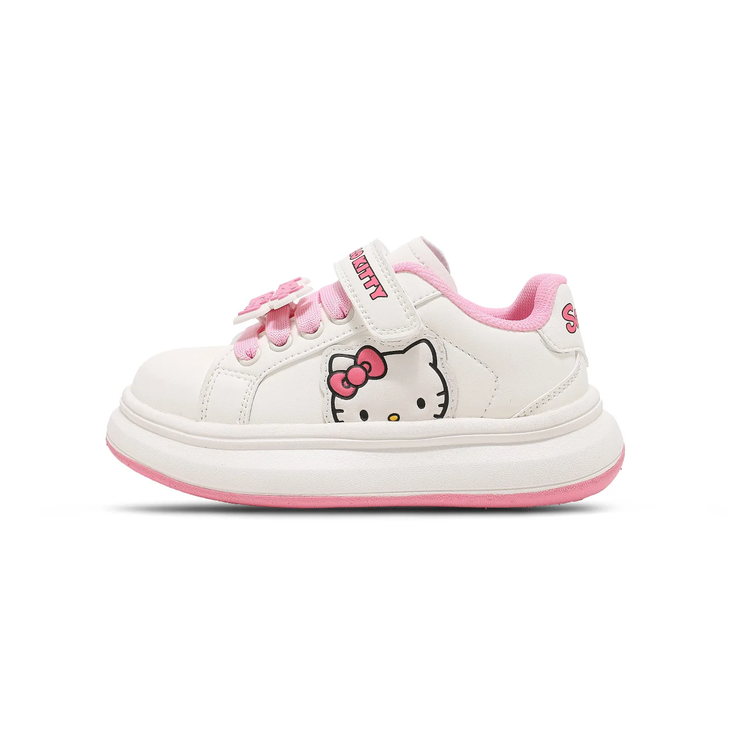 Hello Kitty x Sanrio детские кроссовки из искусственной кожи с противоскользящей подошвой и амортизацией, розовый