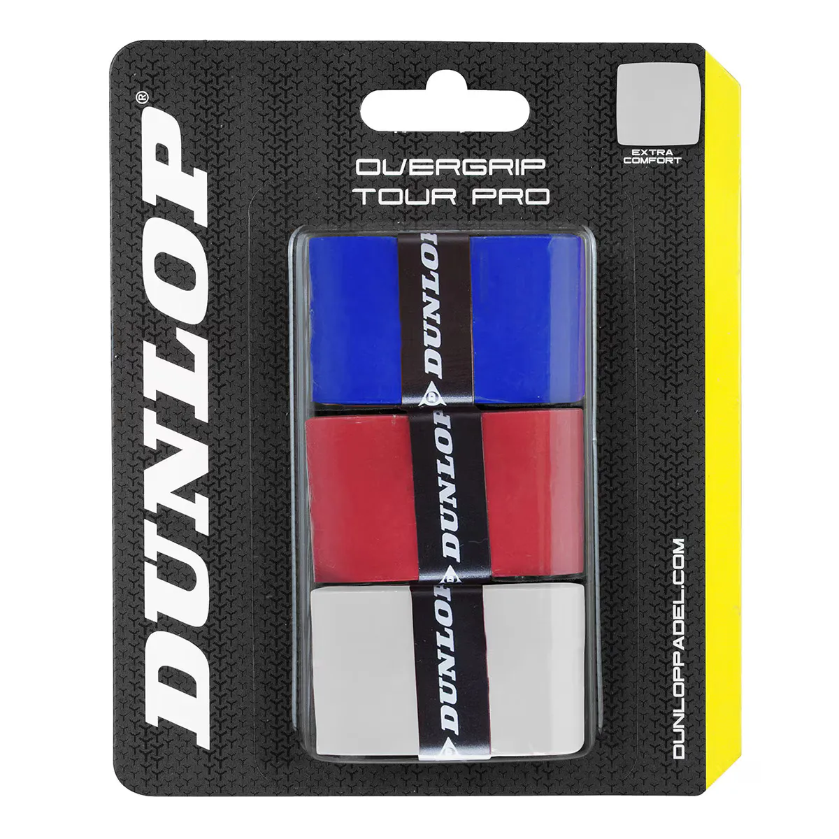 

Упаковка из 3 накладок Dunlop TOUR PRO, мультиколор