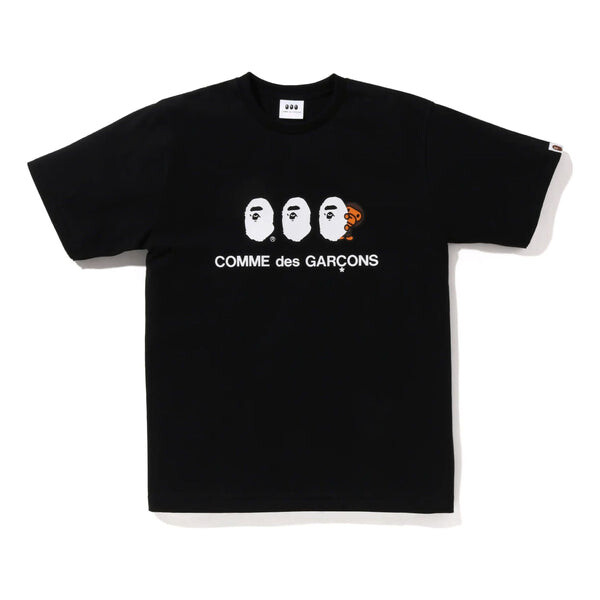 

Футболка x comme des garcon osaka baby milo #1 t-shirt 'black' A Bathing Ape, черный