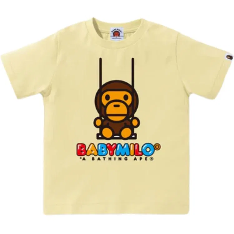 Детская футболка с круглым вырезом A BATHING APE, Yellow