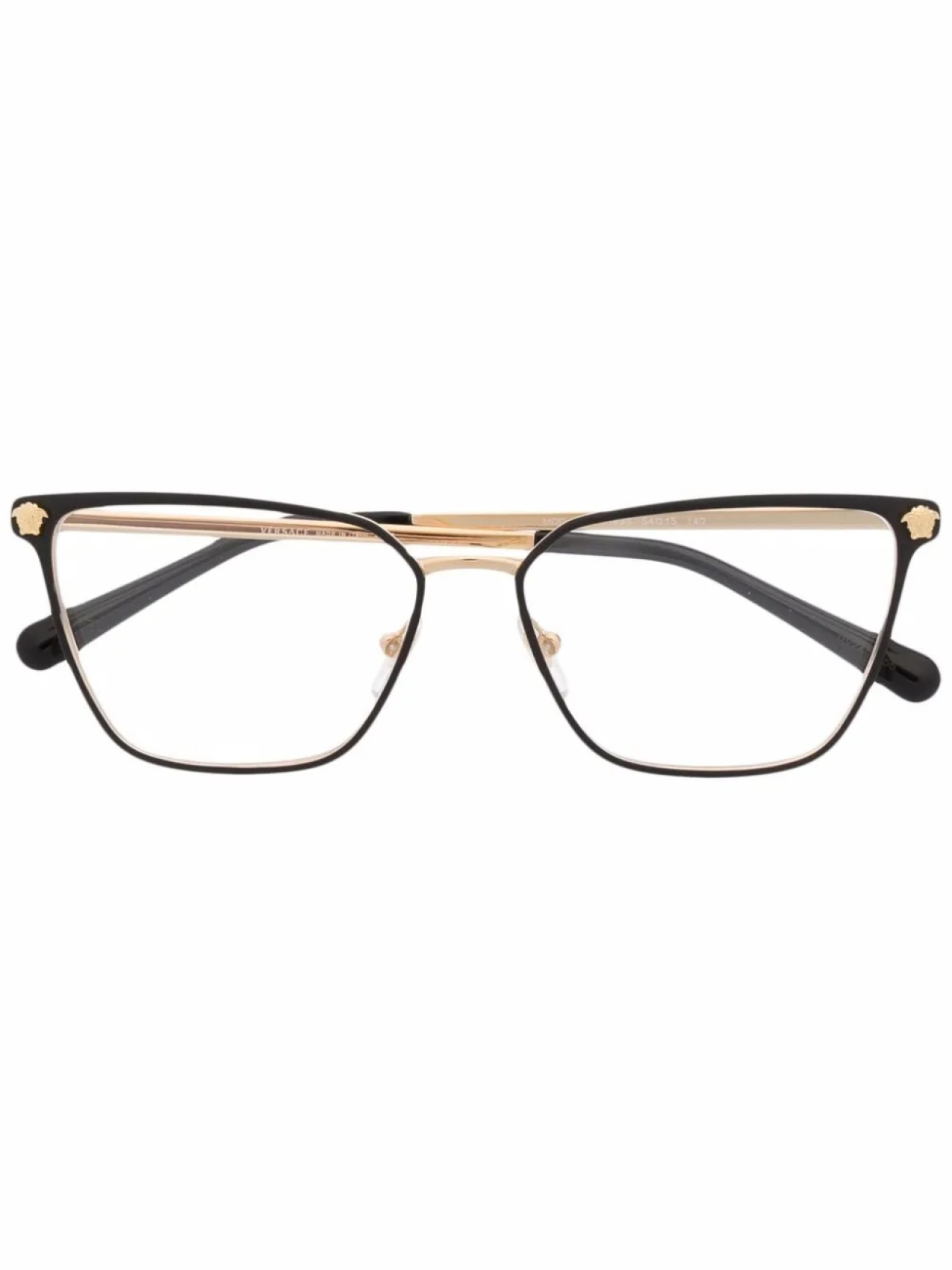 

Очки в квадратной оправе Versace Eyewear, черный