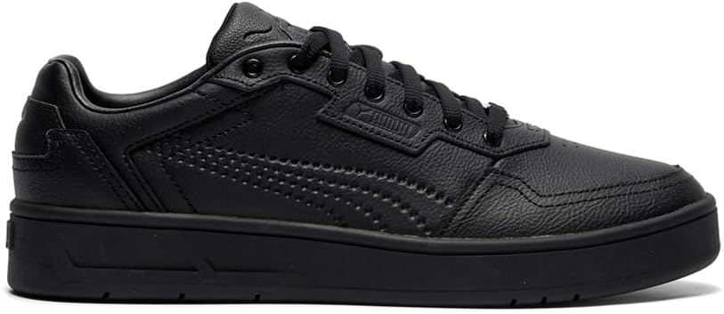 

Мужские кроссовки PUMA Court Classic Lux с шнуровкой для повседневной носки - черные