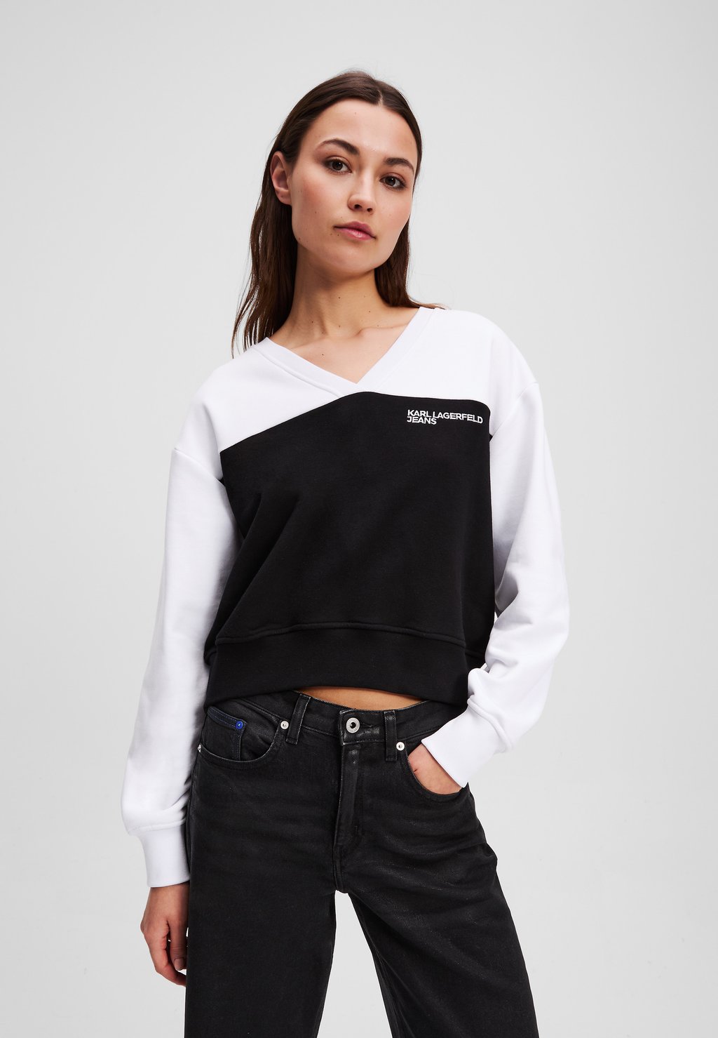 

Толстовка KARL LAGERFELD JEANS, белый