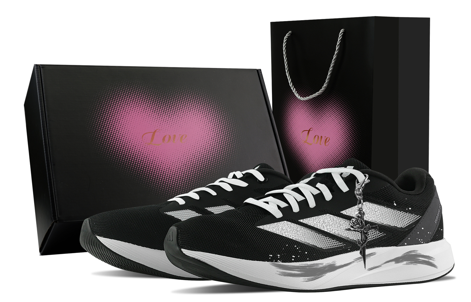 

Adidas Душистые износостойкие низкие кроссовки для тренировок, спринта и бега unisex белый черный