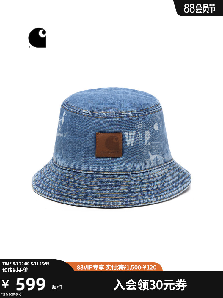 

Панама Carhartt WIP с логотипом и рисунком, синий