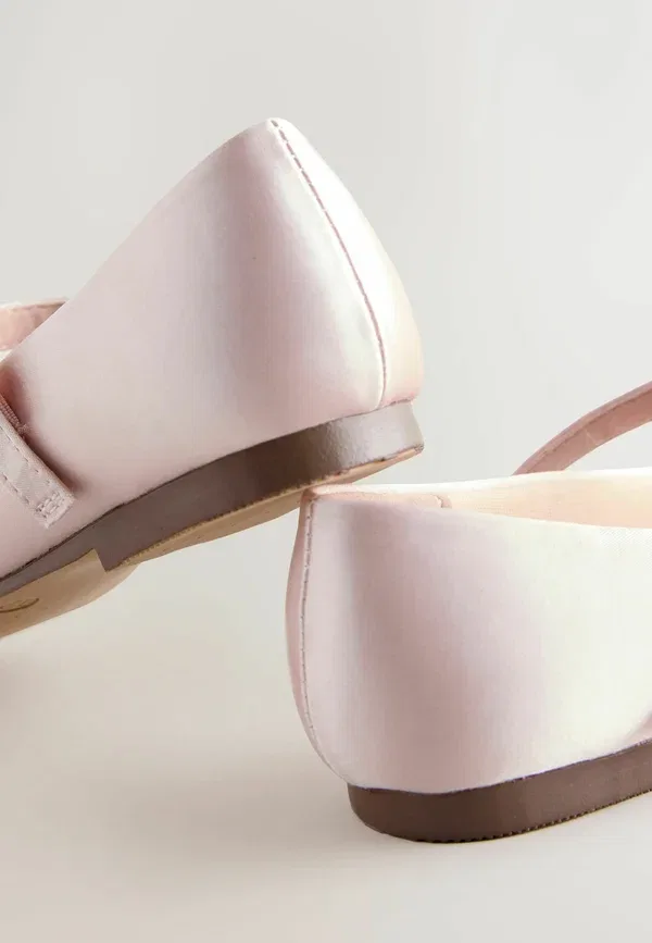 Туфли-лодочки с ремешком на щиколотке Next, pink satin stain resistant, розовый — фото 4